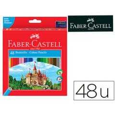 Lápices de colores faber-castell c/48 colores hexagonal madera reforestada