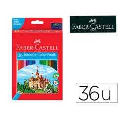 Lápices de colores faber-castell c/36 colores hexagonal madera reforestada
