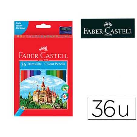 Lápices de colores faber-castell c/36 colores hexagonal madera reforestada