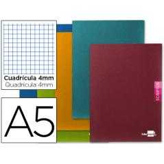 Libreta liderpapel scriptus a5 plus 48 hoj.90g/m2 cuadro 4mm con margen