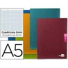 Libreta liderpapel scriptus a5 plus 48 hoj. 90g/m2 cuadro 3mmcon margen
