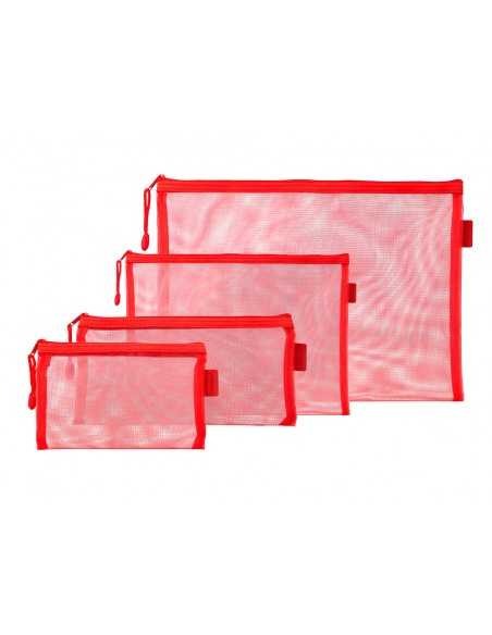 Bolsa zipper bag liderpapel poliester transpirable multiusos expositor de 40 unidades tamaños y colores