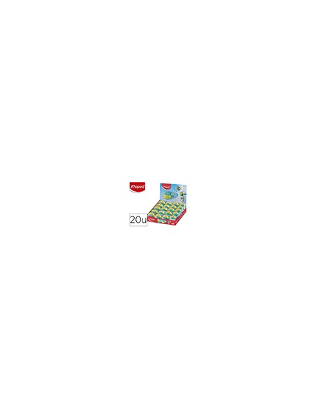 Sacapuntas maped plastico croc croc hipo 1 uso con deposito