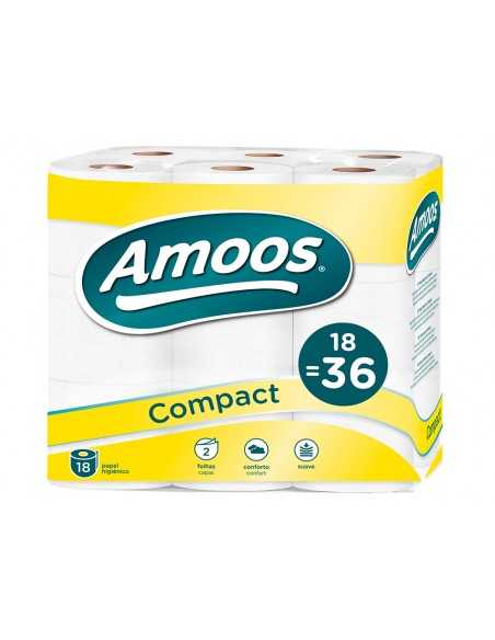 Papel higienico amoos doble largo 2 capas 32 mt paquete de 18 rollos rollos Papel higienico amoos doble largo 2 capas 32 mt paquete de 18 rollos rollos