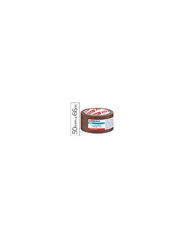 Cinta adhesiva tesa marron basic 66 mt x 50 mm para embalaje