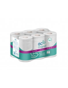 Papel higienico gc 2 capas paquete de 12 rollos