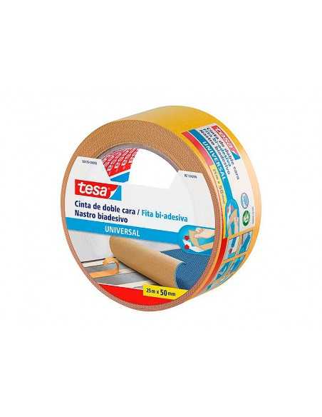 Cinta adhesiva tesa doble cara universal 25 mt x 50 mm