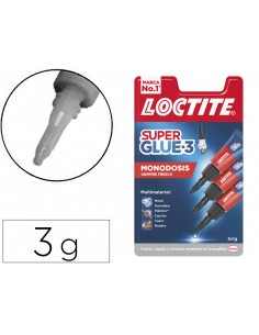 Pegamento loctite super glue 3 1 gr blister mono dosis