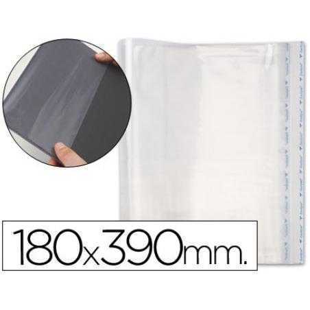 Forralibro pp ajustable adhesivo 180x390mm