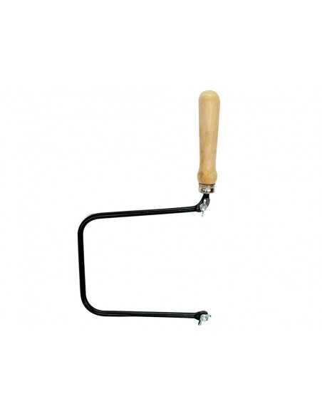 Arco de segueta pequeño 130x150 mm de calado mango de madera Arco de segueta pequeño 130x150 mm de calado mango de madera