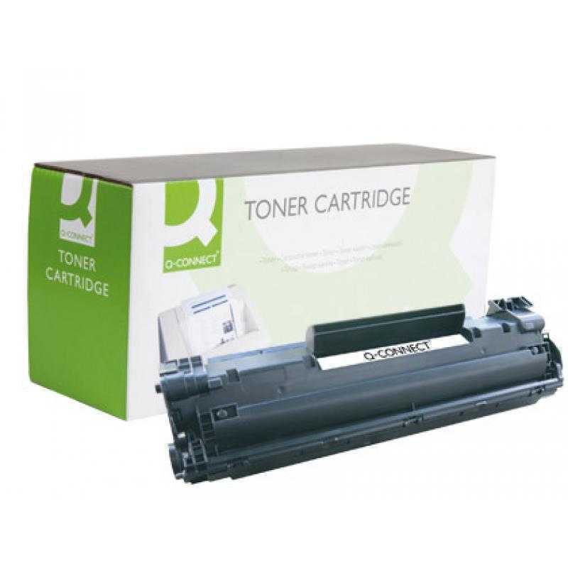 Toner q-connect compatible hp cb436a laserjet /p1505n/m1120mfp/m1522mfp/mfp -2.000pag- negr0