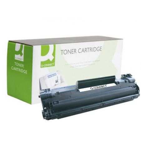 Toner q-connect compatible hp cb436a laserjet /p1505n/m1120mfp/m1522mfp/mfp -2.000pag- negr0