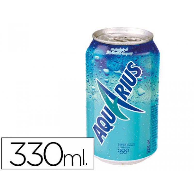 Bebida isotonica aquarius limon lata 330 ml