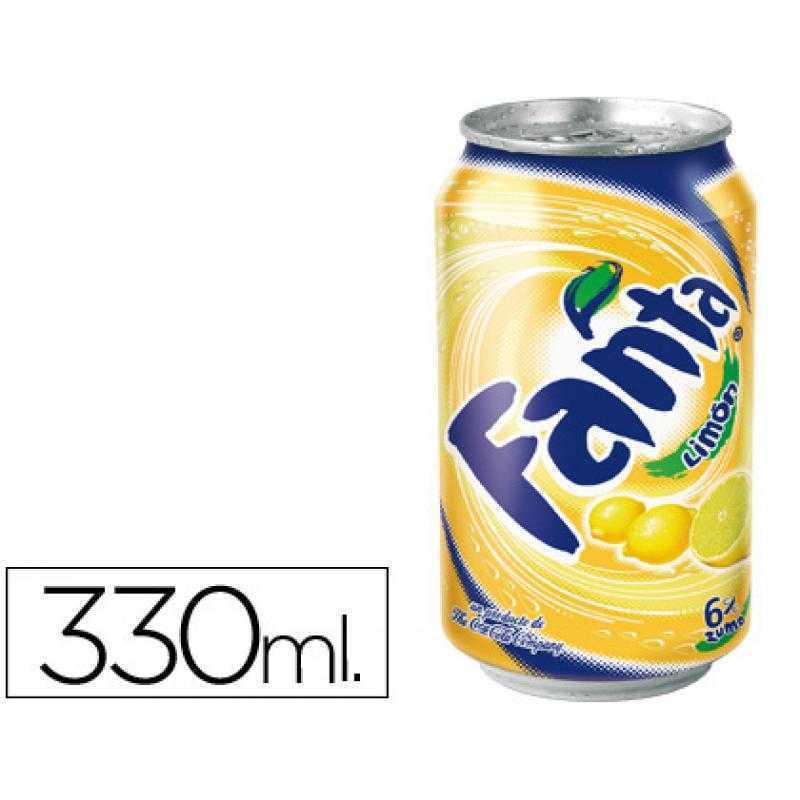 Refresco fanta limon lata 330 ml