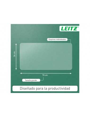 Alfombrilla de sobremesa leitz 70x36 cm transparente