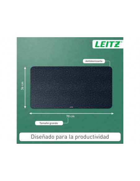 Alfombrilla de sobremesa leitz fieltro 70x36 cm color gris