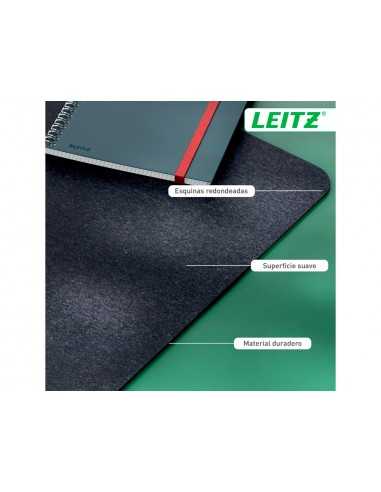 Alfombrilla de sobremesa leitz fieltro 70x36 cm color gris