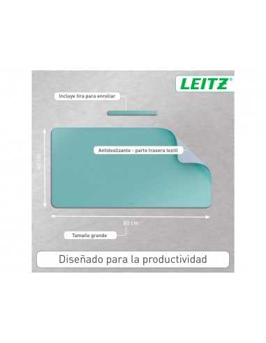 Alfombrilla de sobremesa leitz 80x40 cm color verde menta