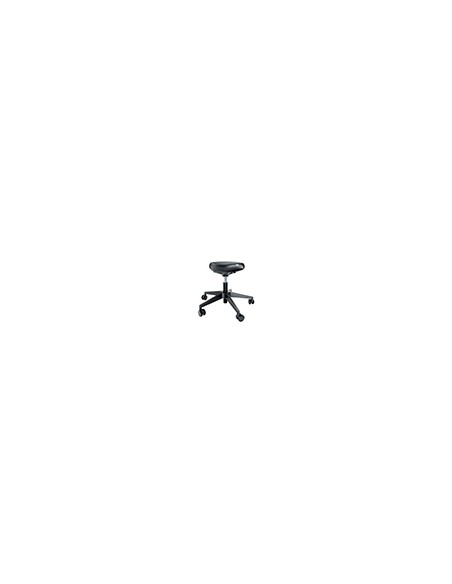 Taburete leitz ergo con asiento triangular 5 ruedas giratorias regulable en altura hasta 59 cm negro Taburete leitz ergo con asiento triangular 5 ruedas giratorias regulable en altura hasta 59 cm negro