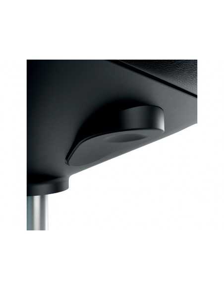 Taburete leitz ergo con asiento triangular 5 ruedas giratorias regulable en altura hasta 59 cm negro Taburete leitz ergo con asiento triangular 5 ruedas giratorias regulable en altura hasta 59 cm negro