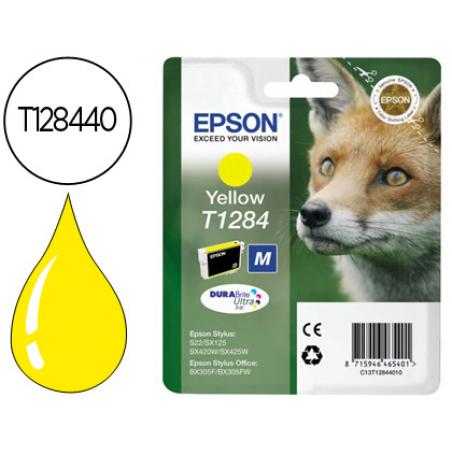 Ink-jet epson t1284 amarillo sx125 / sx420w / 425w / office bx305f -capacidad