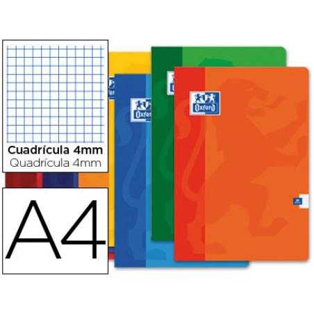 Libreta escolar oxford 48 h din a4 cuadro 4 mm