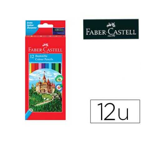 Lápices de colores faber-castell c/ 12 colores hexagonal madera reforestada