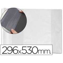 Forralibro pvc con solapa ajustable adhesivo 290x530 mm