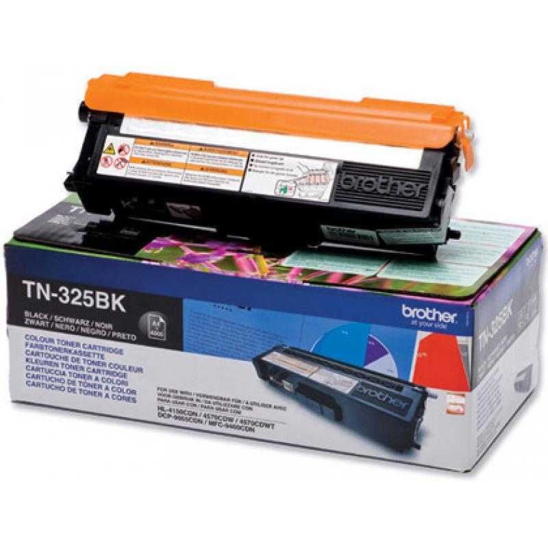Toner brother tn-325bk negro -4,000pag- hl-4140cn hl-4150cdn hl-4570cdw dcp-9055cdn dcp-9270cdw