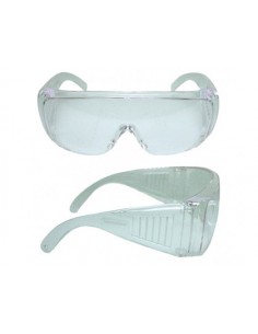 Gafas de policarbonato incoloro ventilacion patillas extraplanas compatibles con gafas y cascos