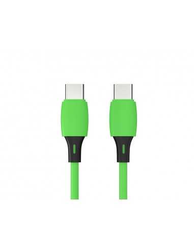 Cable usb-c a usb-c q-connect pvc longitud 2m verde