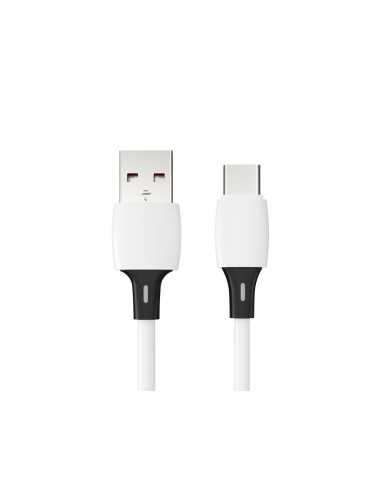 Cable usb-c a usb-a q-connect pvc longitud 2m blanco