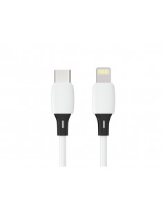 Cable usb-c a apple q-connect pvc longitud 2m blanco