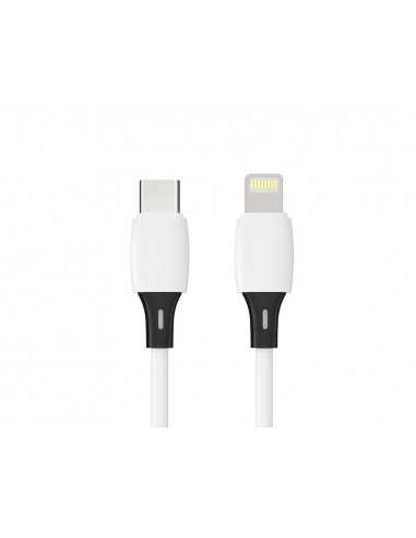 Cable usb-c a apple q-connect pvc longitud 2m blanco