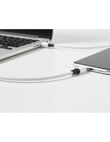 Cable usb-c a apple q-connect pvc longitud 2m blanco