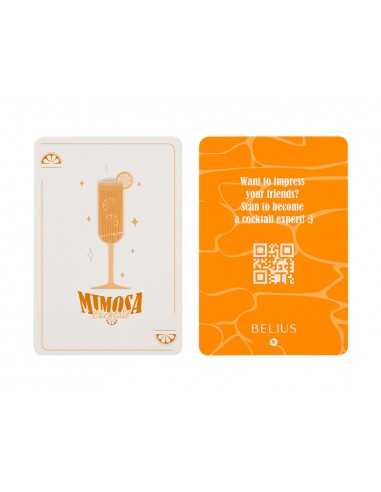 Boligrafo y wallet belius cocktails misosa aluminio naranja plateado relieve tintacolor azul caja de diseño