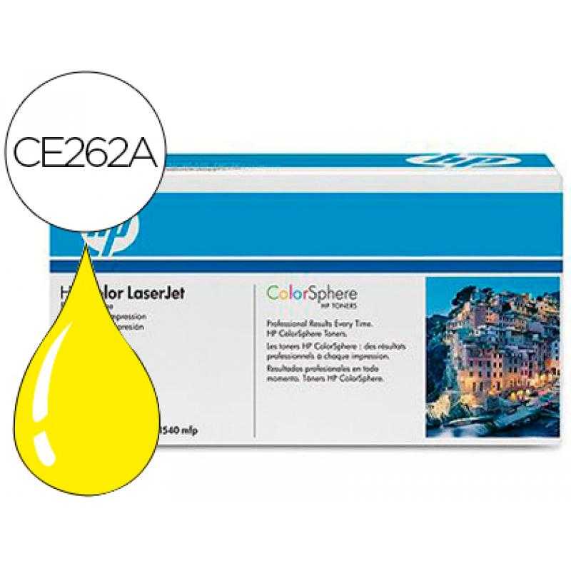 Toner hp color laserjet cp4025/cp4525 -ce262a- amarillo 11.000 pags