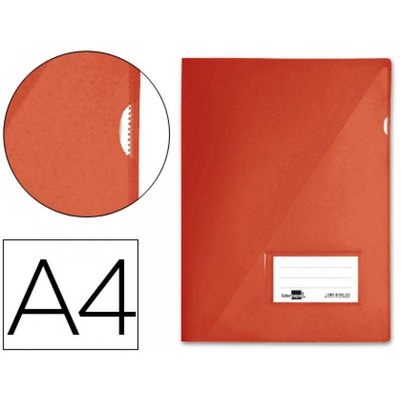 Carpeta liderpapel dossier a4 uñero roja