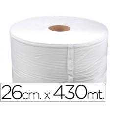 Papel secamanos industrial 26 cms de ancho x 400 mts aprox diametro 33,5 cm para el dispensador 46826
