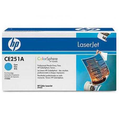 Toner hp laserjet color cp3525 cian 7.000 pag