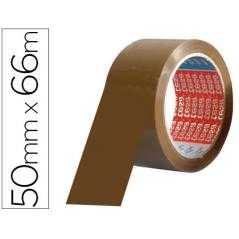 Cinta adhesiva tesa pvc color marron 66 mt x 50 mm para embalaje