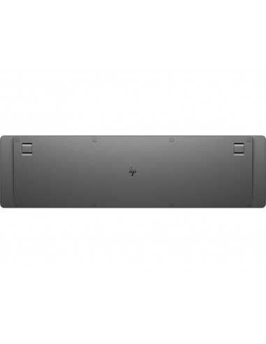 Teclado hp 975 dual inalambrico bluetooth 5.0 retroiluminacion usb-c color gris