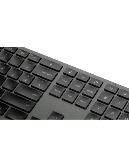 Teclado hp 975 dual inalambrico bluetooth 5.0 retroiluminacion usb-c color gris Teclado hp 975 dual inalambrico bluetooth 5.0 retroiluminacion usb-c color gris