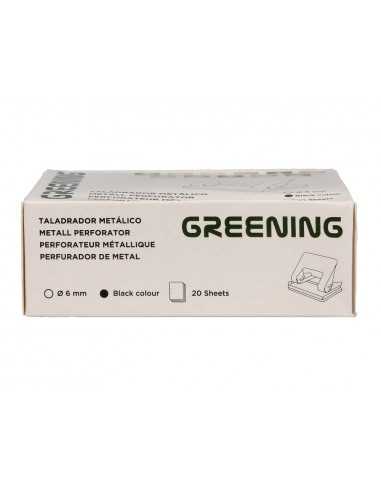 Taladrador greening metalico negro capacidad 20 hojas