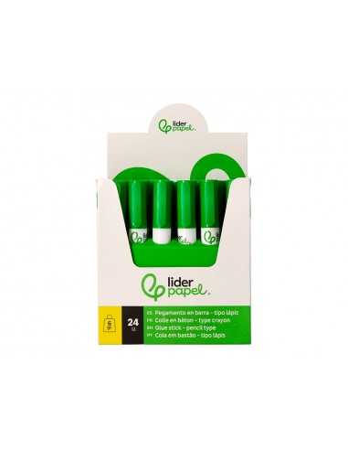 Pegamento liderpapel en barra 6 gr boligrafo con clip