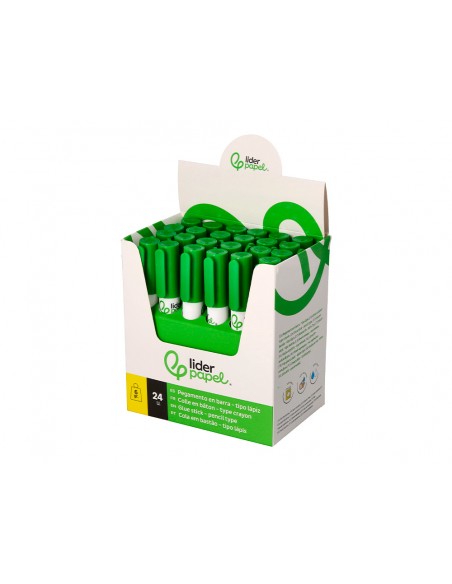 Pegamento liderpapel en barra 6 gr boligrafo con clip