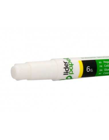 Pegamento liderpapel en barra 6 gr boligrafo con clip