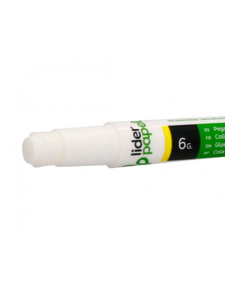 Pegamento liderpapel en barra 6 gr boligrafo con clip