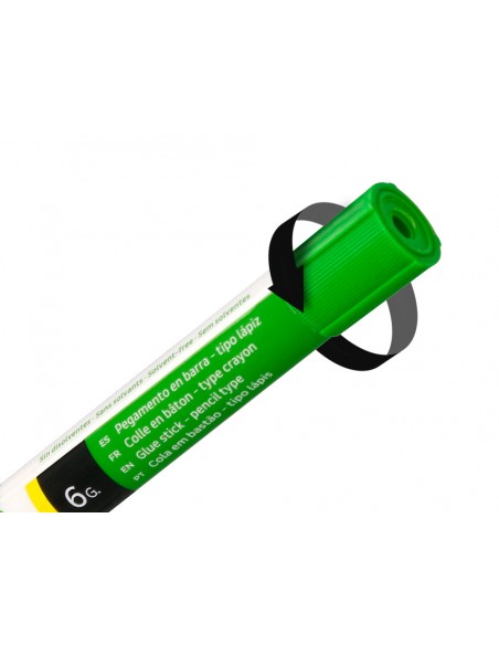 Pegamento liderpapel en barra 6 gr boligrafo con clip