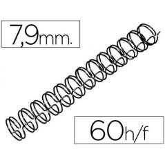Espiral wire 3:1 7,9 mm n.5 negro capacidad 60 hojas caja de 100 unidades